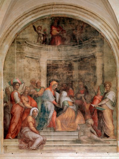 Ziyaret - Fresk by Jacopo Pontormo