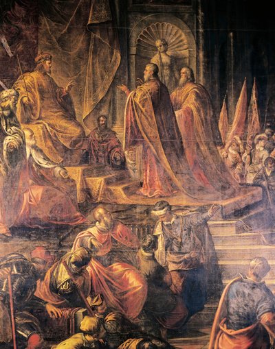 Jacopo Tintoretto (1519-1594) ve atölyesi, Büyük Konsey Salonu, Doge Sarayı, Venedik tarafından, Papa