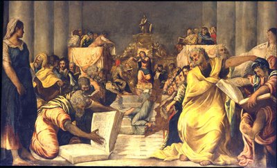 Doktorlar Arasında İsa by Jacopo Robusti Tintoretto