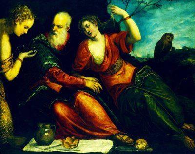 Lût ve Kızları by Jacopo Robusti Tintoretto