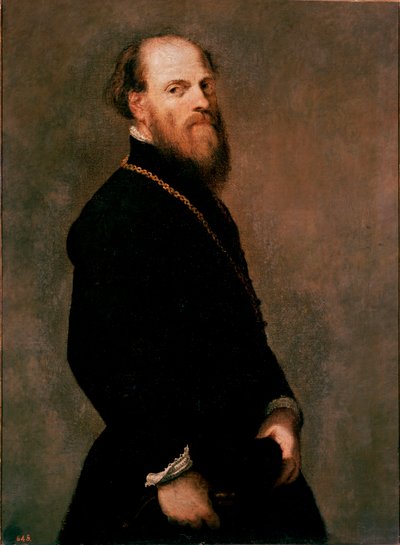 Altın Zincirli Bir Beyefendinin Portresi Tablo Jacopo Robusti dit Tintoretto tarafından by Jacopo Robusti Tintoretto