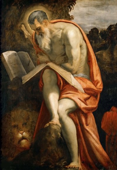 Aziz Jerome, yaklaşık 1573-1575. by Jacopo Robusti Tintoretto