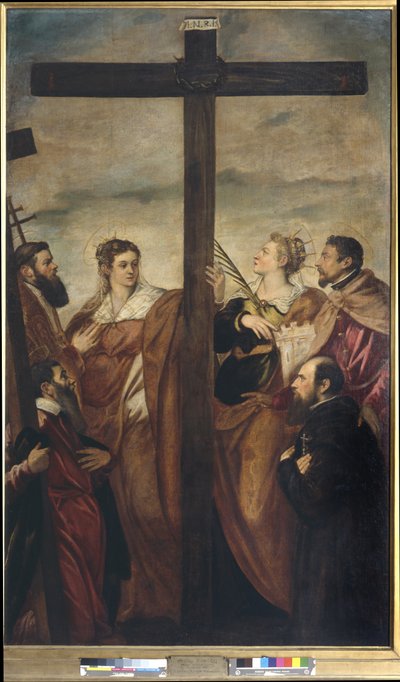 Aziz Helena, Barbara, Andrew, Macarius, başka bir Aziz ve bir adanan Haç