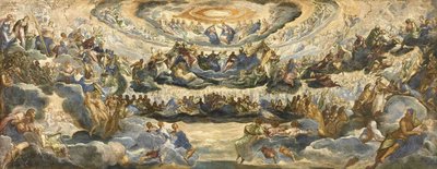 Bakire Cennetin Taç Giymesi by Jacopo Robusti Tintoretto