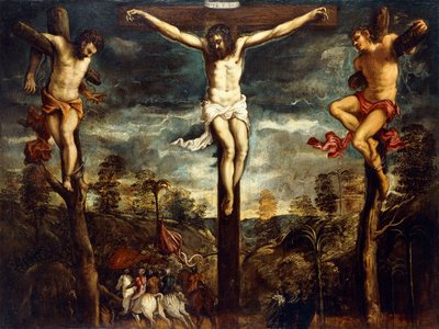 Çarmıha Gerilme, 1554-55 by Jacopo Robusti Tintoretto