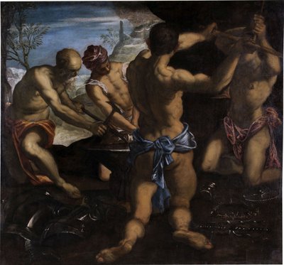 Vulkan Demirhanesi, 1576-1577. by Jacopo Robusti Tintoretto