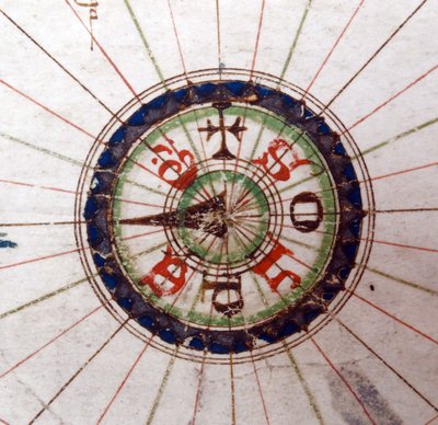 Pusula noktası, Avrupa Rönesans haritası, Jacopo Russo (sonra) 1528 by Jacopo Russo