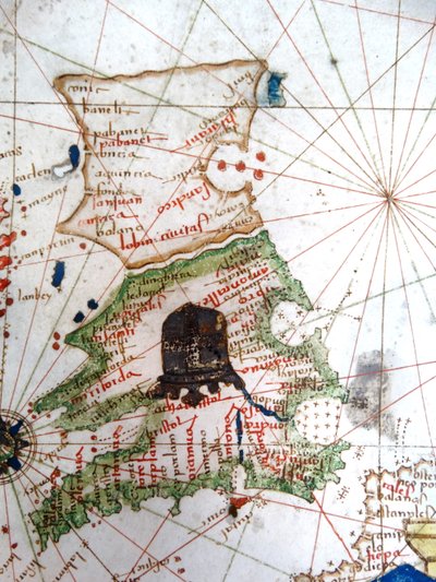 İngiltere, Galler ve İskoçya, bir Rönesans Avrupa haritasından, Jacopo Russo (sonra), 1528 by Jacopo Russo