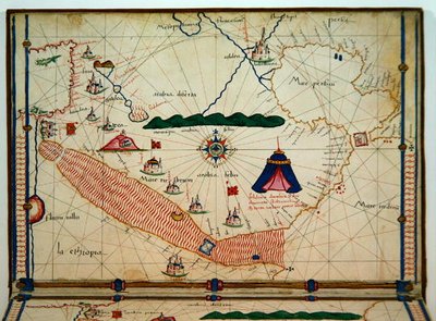 Ms Ital 550.0.3.15 fol.5v Kızıldeniz Haritası, Carte Geografiche