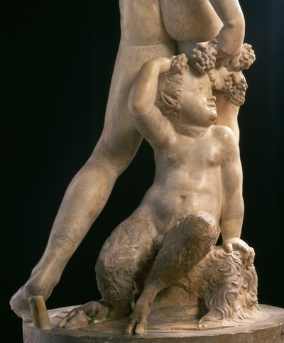 Bacchus, alt yarının detayı, Jacopo Sansovino