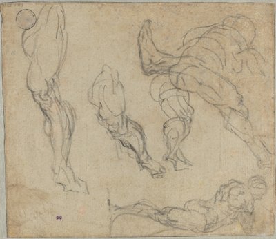 Figürler ve Ayaklar (versi) by Jacopo Tintoretto