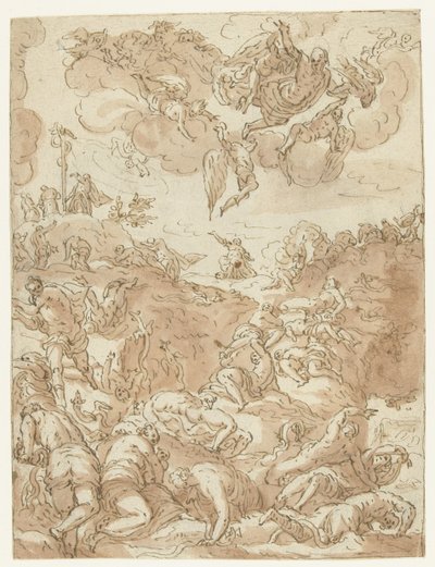 Bakır Yılanı Dikmek by Jacopo Tintoretto