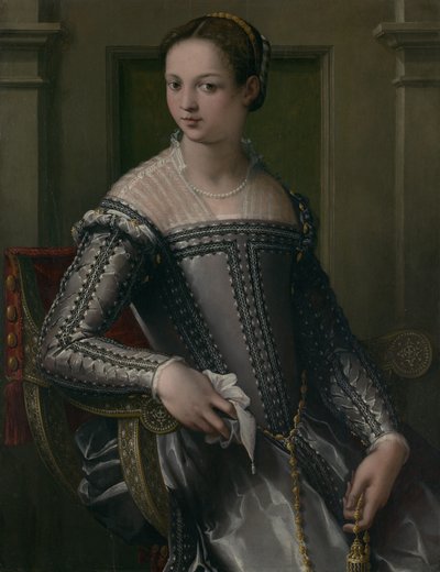 Bir Kadının Portresi, 16. yüzyılın ortalarında. by Jacopo Zucchi