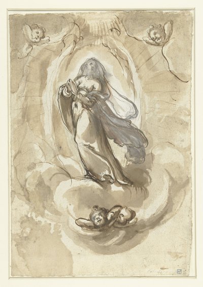 Immaculate Conception Alegori by Jacopo da Empoli