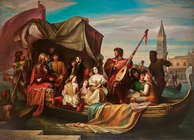 Giovanni Bellini ve Albrecht Dürer, Venedikli sanatçılar tarafından kutlanıyor by Jacopo de Andrea