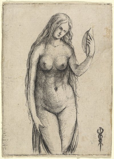 Ayna Tutan Çıplak Kadın (Vanitas Alegorisi) by Jacopo de