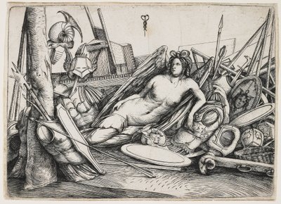 Kupalar Arasında Yatan Zafer by Jacopo de Barbari