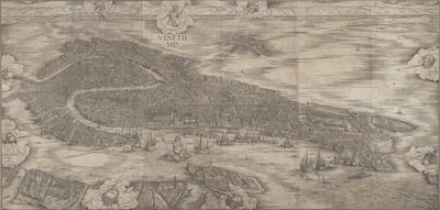 Venedik manzarası by Jacopo de Barbari
