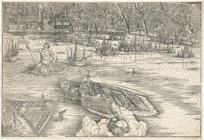 Venedik görünümü [alt orta blok] by Jacopo de