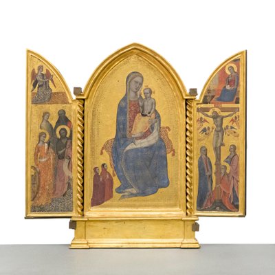 Madonna ve Çocuk; Müjde; Çarmıha Gerilme ve Azizler, c.1380 (panel) by Jacopo di Cione