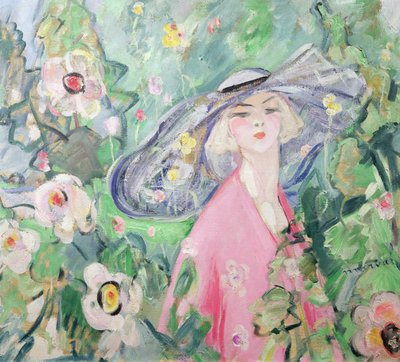 Şapkalı Kadın, 1920 civarı (tuval üzerine yağlı boya) by Jacqueline Marval
