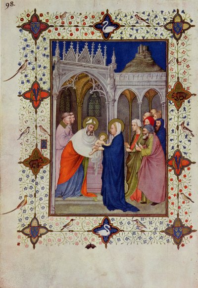 MS 11060-11061 Notre Dame Saatleri: Yok, Tapınaktaki Sunum, 
