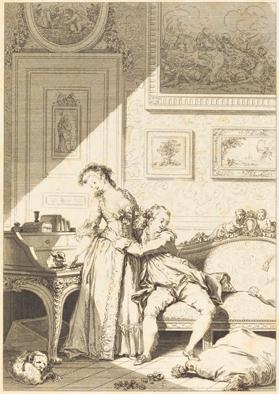 Bir cimri, cesur dolandırıcı kadın by Jacques Aliamet and Antoine Jean Duclos after Jean Honoré Fragonard
