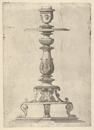 Şamdan Tasarımı, 1548-49. by Jacques Androuet Du Cerceau