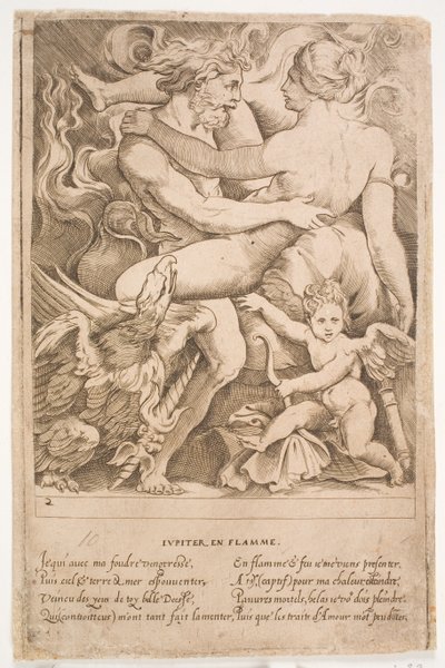 ateşli Jüpiter by Jacques Androuet Ducerceau d.Æ.