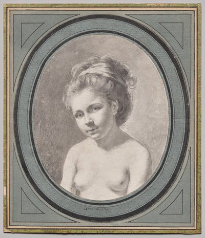 Çıplak Kadın Büstü by Jacques Antoine Marie Lemoine
