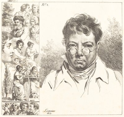 Otoportre ve Diğer Kafalar by Jacques Antoine Marie Lemoine