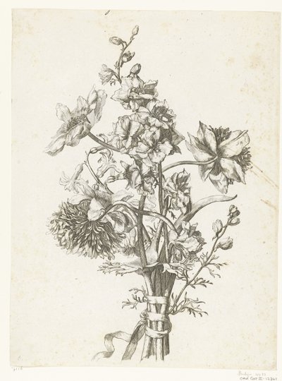 Anemon, sümbül ve delphinium ile buket Çeşitli Fleurs, Boucquets