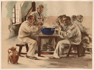 La Soupe à la Chambre, 1899. by Jacques Baseilhac