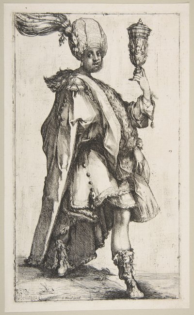Balthasar, Three Magi serisinden, 1595-1616. by Jacques Bellange