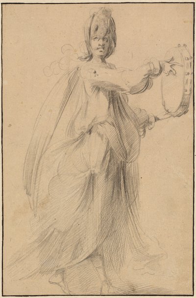Bir Tef ile Dansçı by Jacques Bellange