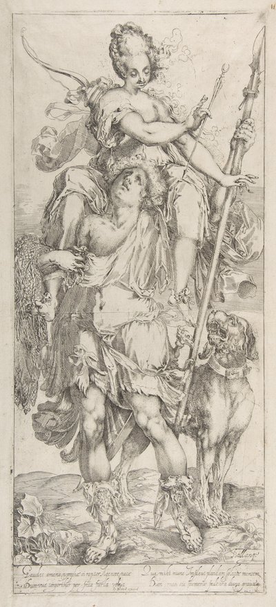 Diana ve Orion. by Jacques Bellange