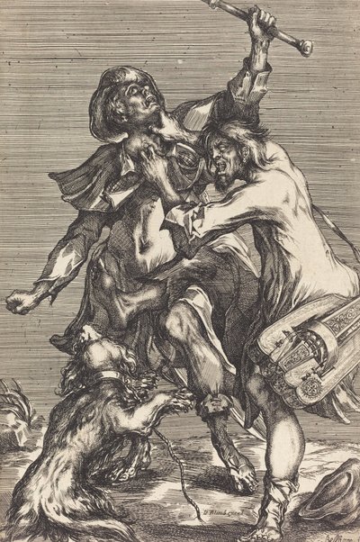 Dilencilerle Mücadele. by Jacques Bellange
