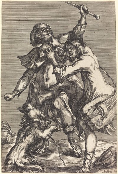 Dilencilerle Dövüşmek by Jacques Bellange