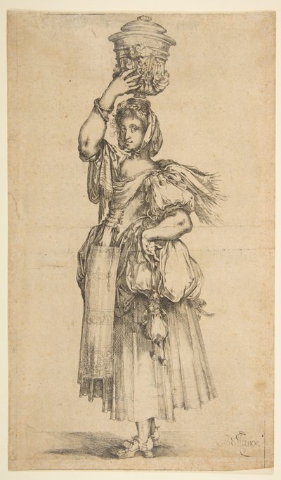 Bahçıvan, Hortulanae serisinden. by Jacques Bellange