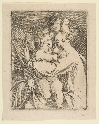 Madonna ve Çocuk, 1612-16. by Jacques Bellange