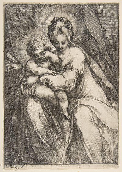 Güllü Madonna, 1595-1616. by Jacques Bellange