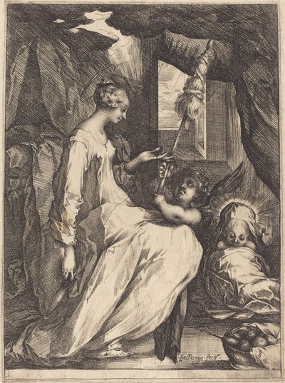 Madonna Eğirme by Jacques Bellange