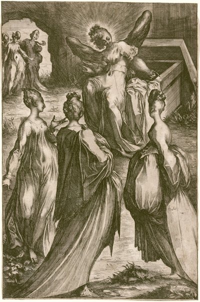 Mezardaki Üç Meryem. by Jacques Bellange