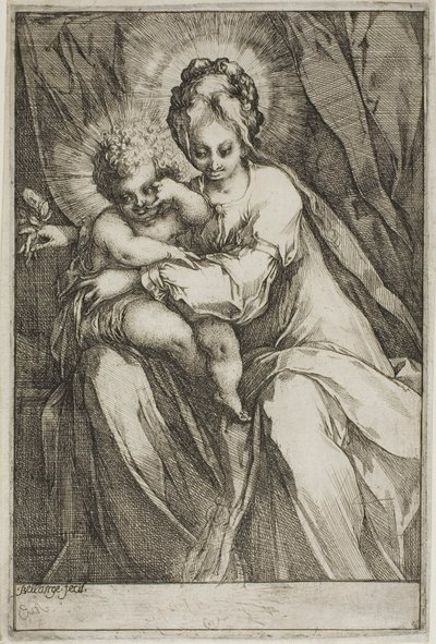 Bakire ve Güllü Çocuk by Jacques Bellange