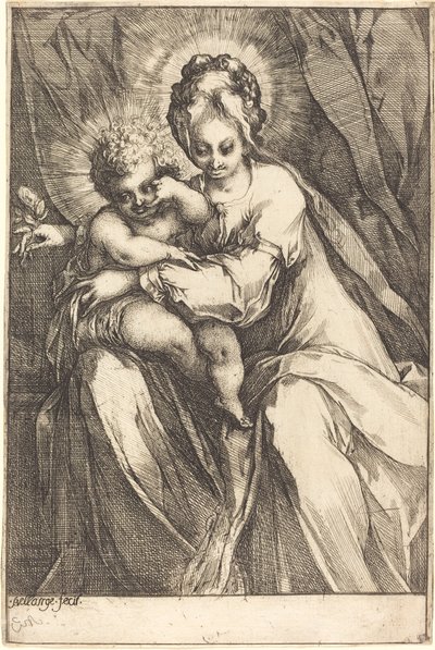 Bakire ve Güllü Çocuk, c. 16161617. by Jacques Bellange