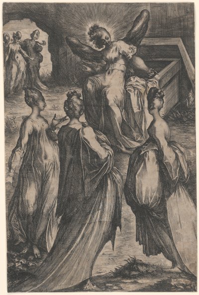 Mezarda Üç Maries by Jacques Bellange