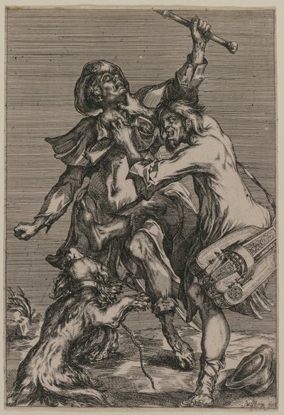 kavga eden iki dilenci by Jacques Bellange