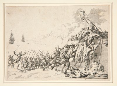 Denizden Kaleye Saldırı by Jacques Bertaux