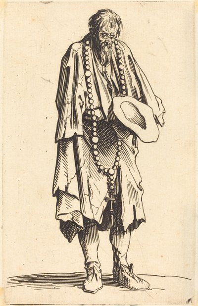 tespih ile dilenci by Jacques Callot