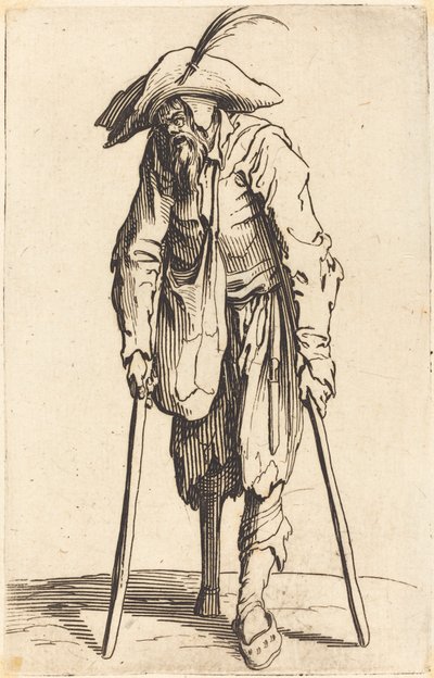 Tahta Bacaklı Dilenci by Jacques Callot